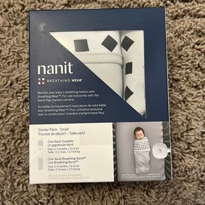 COPY - NWT. Nanit breathing wear starter pack. One swaddle & breathing band